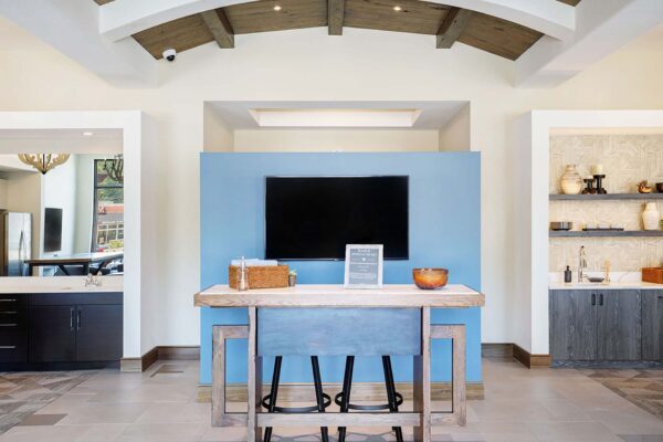 The Locale apartments lobby reception area.