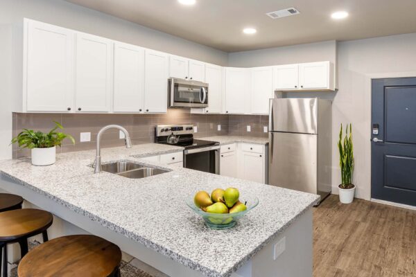 The Preserve at Mesa Creek community kitchen.
