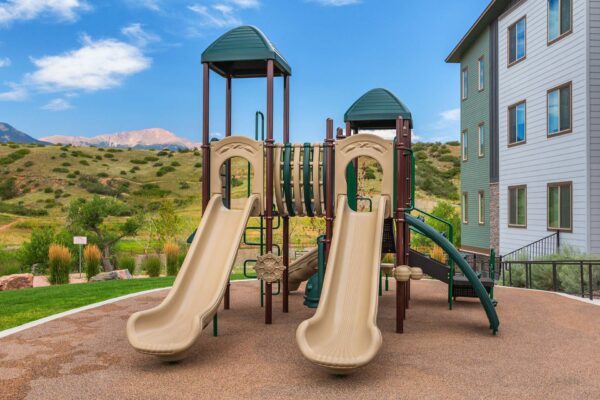 The Preserve at Mesa Creek playground with slides.